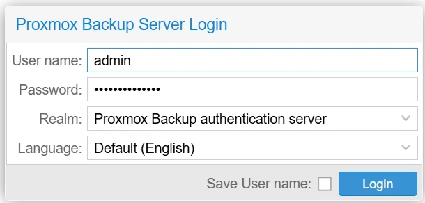 PBS web interface login
